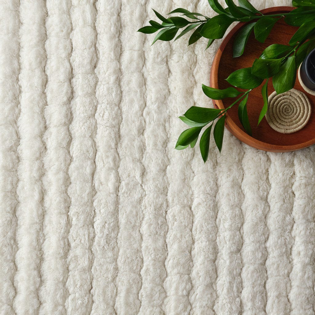 Modern Hand-Knotted Wool Accent Rug - Image 5