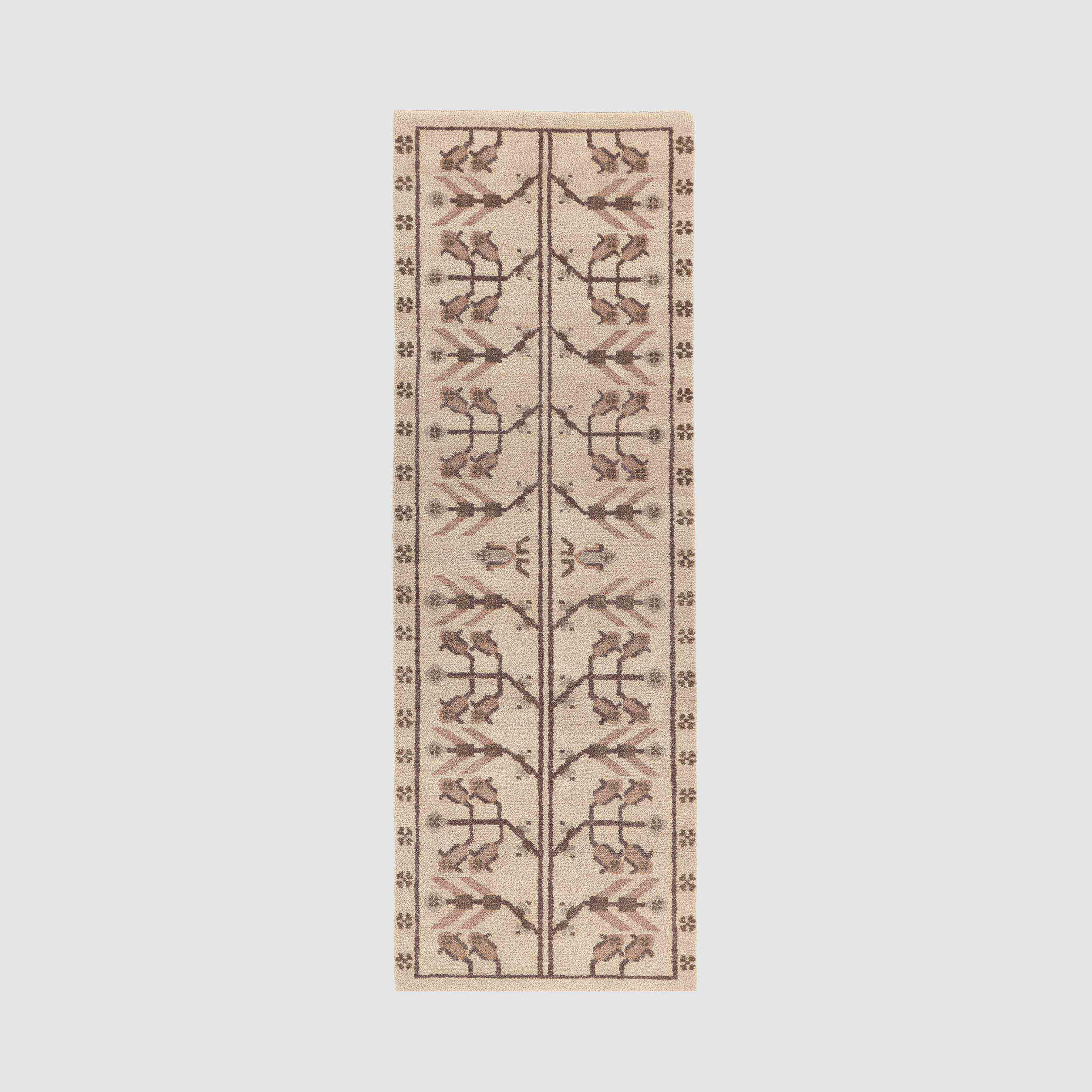 Decorative Hand-Knotted Runner Rug in Blue - Image 5