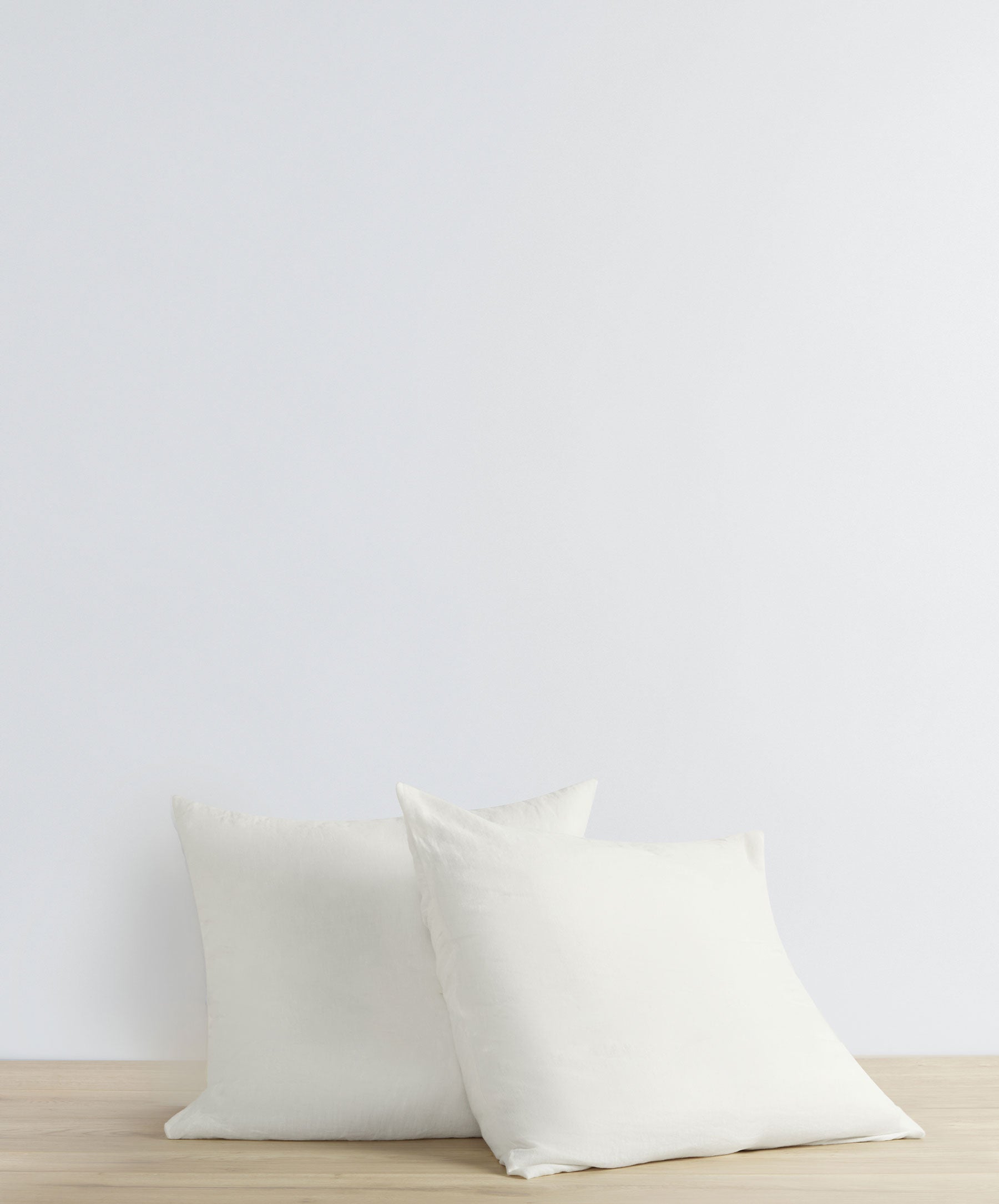 Classic Washed Linen Pillowcase Pair in Ivory